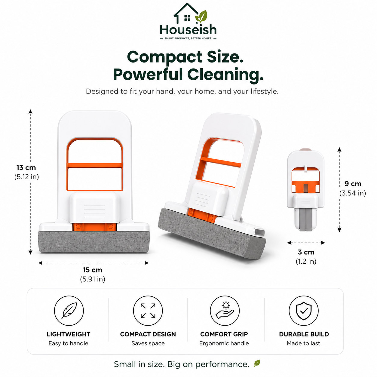 Houseish™ Mini Foldable Sponge Mop